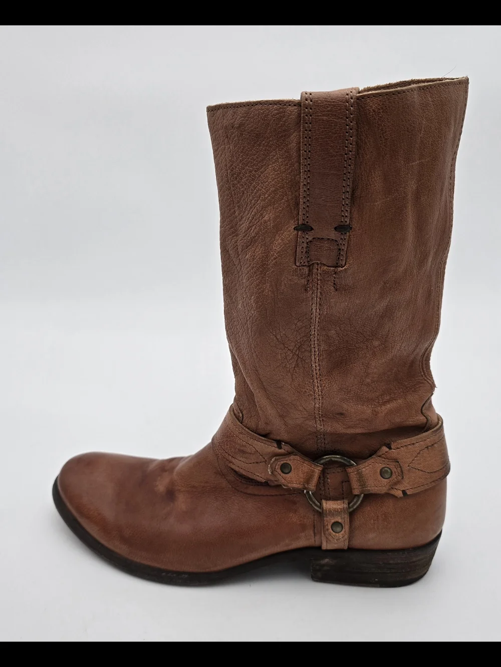 Mens Frye Carson Harness Boots 9.5 D Brown